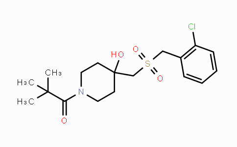 CAS No. 865659-33-2, 1-(4-{[(2-Chlorobenzyl)sulfonyl]methyl}-4-hydroxypiperidino)-2,2-dimethyl-1-propanone