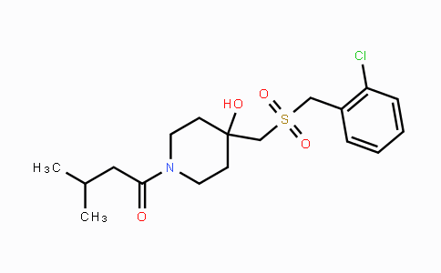 CAS No. 865659-34-3, 1-(4-{[(2-Chlorobenzyl)sulfonyl]methyl}-4-hydroxypiperidino)-3-methyl-1-butanone
