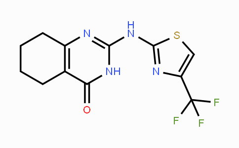 CAS No. 865659-90-1, 2-{[4-(Trifluoromethyl)-1,3-thiazol-2-yl]amino}-5,6,7,8-tetrahydro-4(3H)-quinazolinone