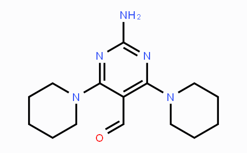 865660-48-6 | 2-Amino-4,6-dipiperidino-5-pyrimidinecarbaldehyde