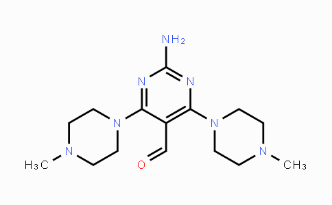 CAS No. 865660-53-3, 2-Amino-4,6-bis(4-methylpiperazino)-5-pyrimidinecarbaldehyde