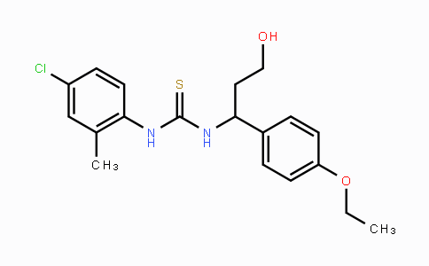 CAS No. 865660-58-8, N-(4-Chloro-2-methylphenyl)-N'-[1-(4-ethoxyphenyl)-3-hydroxypropyl]thiourea