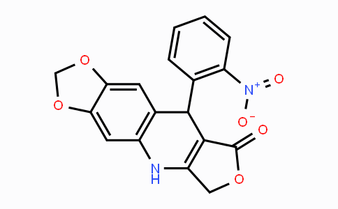 CAS No. 900014-88-2, 9-(2-Nitrophenyl)-6,9-dihydro[1,3]dioxolo[4,5-g]furo[3,4-b]quinolin-8(5H)-one
