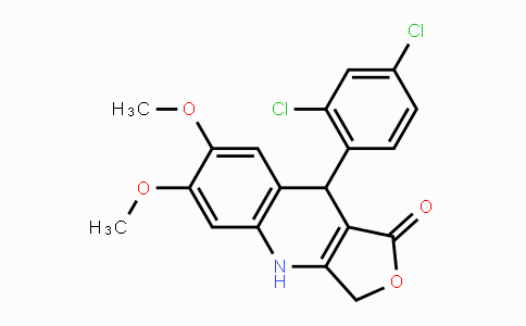 CAS No. 900014-92-8, 9-(2,4-Dichlorophenyl)-6,7-dimethoxy-4,9-dihydrofuro[3,4-b]quinolin-1(3H)-one