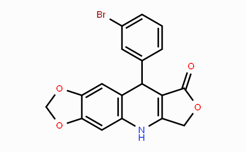 867068-21-1 | 9-(3-Bromophenyl)-6,9-dihydro[1,3]dioxolo[4,5-g]furo[3,4-b]quinolin-8(5H)-one