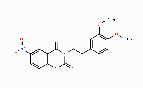 CAS No. 521313-27-9, 3-(3,4-Dimethoxyphenethyl)-6-nitro-2H-1,3-benzoxazine-2,4(3H)-dione