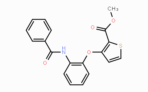 CAS No. 900018-84-0, Methyl 3-[2-(benzoylamino)phenoxy]-2-thiophenecarboxylate