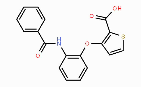 CAS No. 900019-11-6, 3-[2-(Benzoylamino)phenoxy]-2-thiophenecarboxylic acid