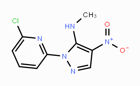 CAS No. 318238-09-4, 1-(6-Chloro-2-pyridinyl)-N-methyl-4-nitro-1H-pyrazol-5-amine