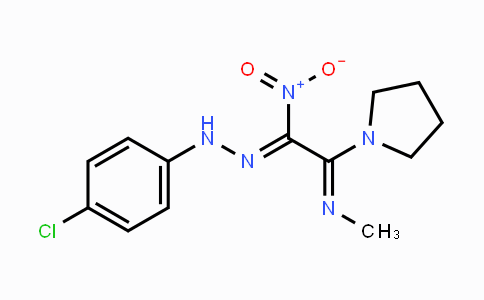 CAS No. 338416-67-4, 2-(Methylimino)-1-nitro-2-(1-pyrrolidinyl)-1-ethanone N-(4-chlorophenyl)hydrazone