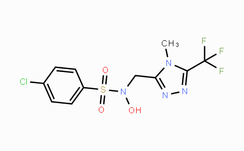 CAS No. 400081-53-0, 4-Chloro-N-hydroxy-N-{[4-methyl-5-(trifluoromethyl)-4H-1,2,4-triazol-3-yl]methyl}benzenesulfonamide