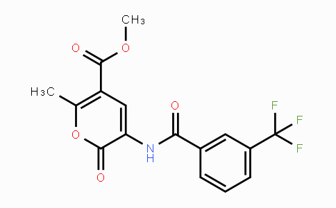 CAS No. 338418-34-1, Methyl 6-methyl-2-oxo-3-{[3-(trifluoromethyl)benzoyl]amino}-2H-pyran-5-carboxylate