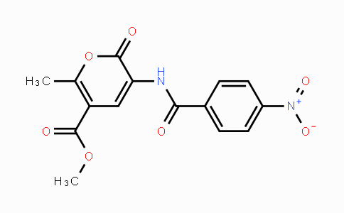 CAS No. 338418-37-4, Methyl 6-methyl-3-[(4-nitrobenzoyl)amino]-2-oxo-2H-pyran-5-carboxylate
