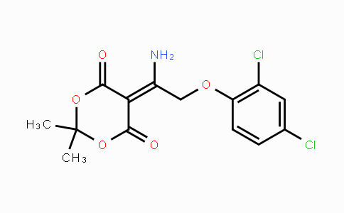 CAS No. 338418-52-3, 5-[1-Amino-2-(2,4-dichlorophenoxy)ethylidene]-2,2-dimethyl-1,3-dioxane-4,6-dione