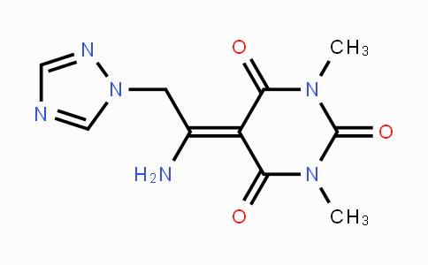 CAS No. 338418-55-6, 5-[1-Amino-2-(1H-1,2,4-triazol-1-yl)ethylidene]-1,3-dimethyl-2,4,6(1H,3H,5H)-pyrimidinetrione