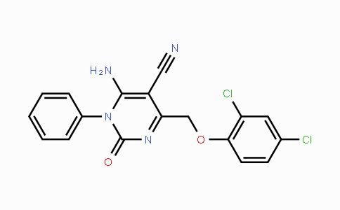 CAS No. 338418-69-2, 6-Amino-4-[(2,4-dichlorophenoxy)methyl]-2-oxo-1-phenyl-1,2-dihydro-5-pyrimidinecarbonitrile