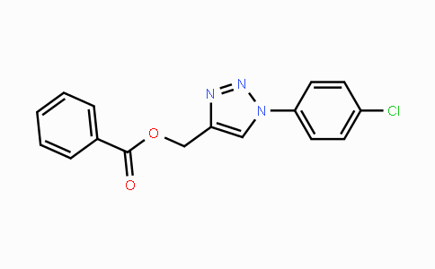 CAS No. 338419-16-2, [1-(4-Chlorophenyl)-1H-1,2,3-triazol-4-yl]methyl benzenecarboxylate