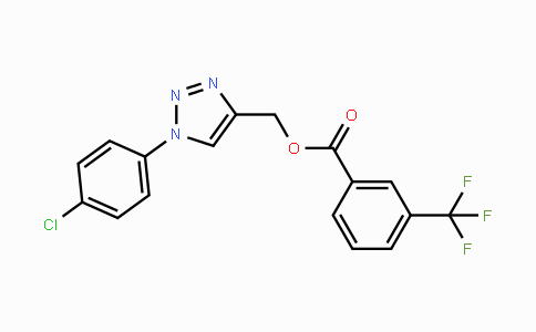 CAS No. 338419-27-5, [1-(4-Chlorophenyl)-1H-1,2,3-triazol-4-yl]methyl 3-(trifluoromethyl)benzenecarboxylate