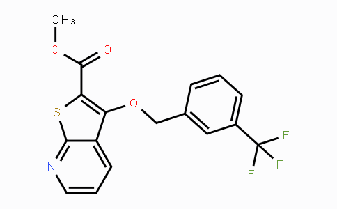CAS No. 338419-35-5, Methyl 3-{[3-(trifluoromethyl)benzyl]oxy}thieno[2,3-b]pyridine-2-carboxylate