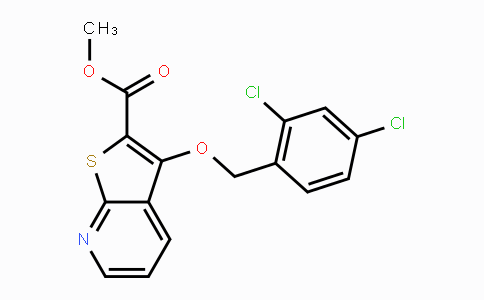 CAS No. 338419-36-6, Methyl 3-[(2,4-dichlorobenzyl)oxy]thieno[2,3-b]pyridine-2-carboxylate