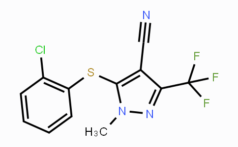 CAS No. 318239-36-0, 5-[(2-Chlorophenyl)sulfanyl]-1-methyl-3-(trifluoromethyl)-1H-pyrazole-4-carbonitrile