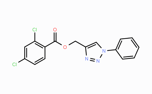 CAS No. 141581-65-9, (1-Phenyl-1H-1,2,3-triazol-4-yl)methyl 2,4-dichlorobenzenecarboxylate