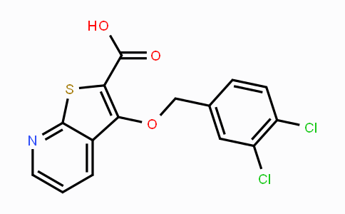 CAS No. 338419-44-6, 3-[(3,4-Dichlorobenzyl)oxy]thieno[2,3-b]pyridine-2-carboxylic acid