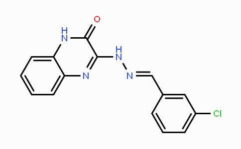 CAS No. 338419-74-2, 3-Chlorobenzenecarbaldehyde N-(3-oxo-3,4-dihydro-2-quinoxalinyl)hydrazone