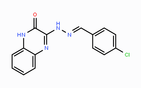 CAS No. 129227-26-5, 4-Chlorobenzenecarbaldehyde N-(3-oxo-3,4-dihydro-2-quinoxalinyl)hydrazone
