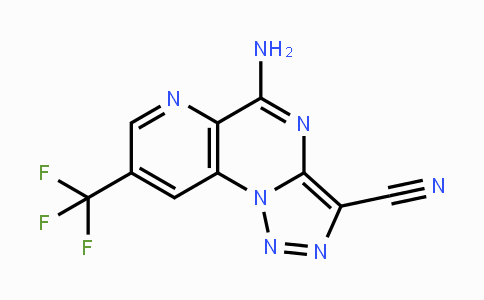 CAS No. 338420-31-8, 5-Amino-8-(trifluoromethyl)pyrido[2,3-e][1,2,3]triazolo[1,5-a]pyrimidine-3-carbonitrile