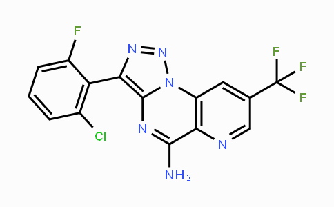 CAS No. 338420-45-4, 3-(2-Chloro-6-fluorophenyl)-8-(trifluoromethyl)pyrido[2,3-e][1,2,3]triazolo[1,5-a]pyrimidin-5-amine