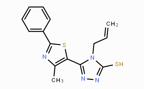 CAS No. 400082-03-3, 4-Allyl-5-(4-methyl-2-phenyl-1,3-thiazol-5-yl)-4H-1,2,4-triazol-3-ylhydrosulfide