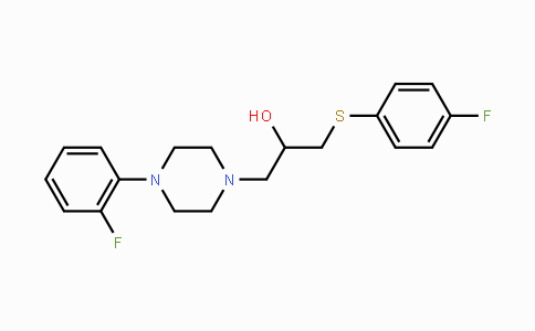 CAS No. 338421-88-8, 1-[4-(2-Fluorophenyl)piperazino]-3-[(4-fluorophenyl)sulfanyl]-2-propanol