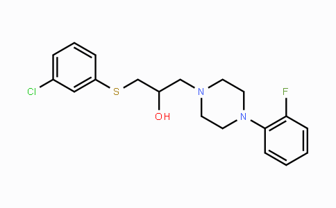 CAS No. 338421-89-9, 1-[(3-Chlorophenyl)sulfanyl]-3-[4-(2-fluorophenyl)piperazino]-2-propanol