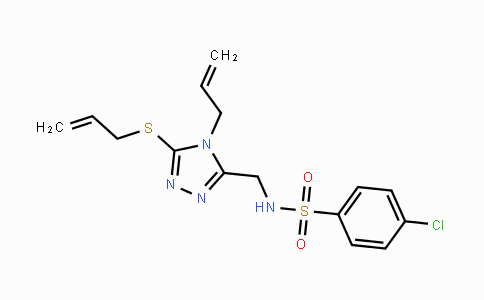 CAS No. 338422-31-4, N-{[4-Allyl-5-(allylsulfanyl)-4H-1,2,4-triazol-3-yl]methyl}-4-chlorobenzenesulfonamide