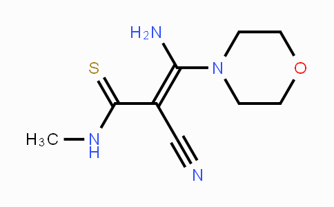 CAS No. 167501-37-3, 3-Amino-2-cyano-N-methyl-3-morpholino-2-propenethioamide