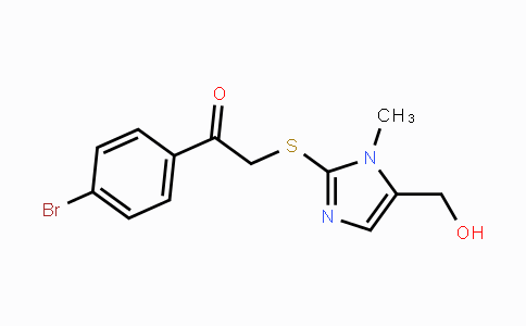 CAS No. 338422-60-9, 1-(4-Bromophenyl)-2-{[5-(hydroxymethyl)-1-methyl-1H-imidazol-2-yl]sulfanyl}-1-ethanone