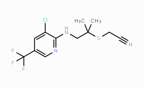 MC118209 | 338422-86-9 | 2-[(2-{[3-Chloro-5-(trifluoromethyl)-2-pyridinyl]amino}-1,1-dimethylethyl)sulfanyl]acetonitrile