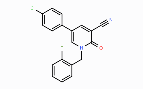 CAS No. 338423-53-3, 5-(4-Chlorophenyl)-1-(2-fluorobenzyl)-2-oxo-1,2-dihydro-3-pyridinecarbonitrile