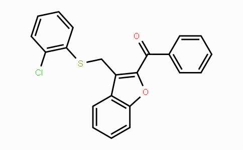 CAS No. 338424-52-5, (3-{[(2-Chlorophenyl)sulfanyl]methyl}-1-benzofuran-2-yl)(phenyl)methanone