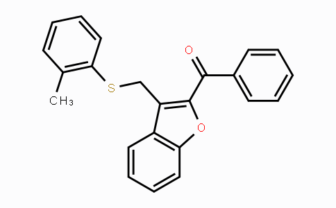 CAS No. 338424-58-1, (3-{[(2-Methylphenyl)sulfanyl]methyl}-1-benzofuran-2-yl)(phenyl)methanone