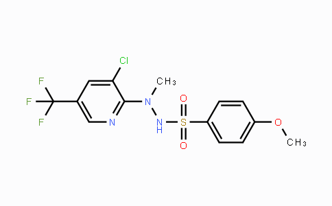 CAS No. 339276-30-1, N'-[3-Chloro-5-(trifluoromethyl)-2-pyridinyl]-4-methoxy-N'-methylbenzenesulfonohydrazide