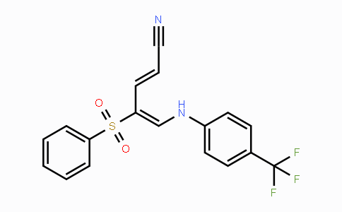 CAS No. 339276-63-0, 4-(Phenylsulfonyl)-5-[4-(trifluoromethyl)anilino]-2,4-pentadienenitrile