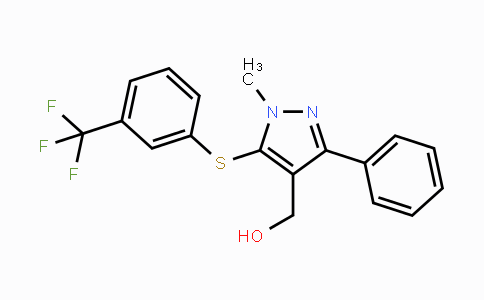 CAS No. 318247-69-7, (1-Methyl-3-phenyl-5-{[3-(trifluoromethyl)phenyl]sulfanyl}-1H-pyrazol-4-yl)methanol