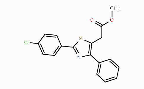 CAS No. 339277-89-3, Methyl 2-[2-(4-chlorophenyl)-4-phenyl-1,3-thiazol-5-yl]acetate