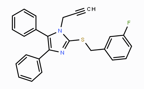 CAS No. 339277-96-2, 4,5-Diphenyl-1-(2-propynyl)-1H-imidazol-2-yl 3-fluorobenzyl sulfide
