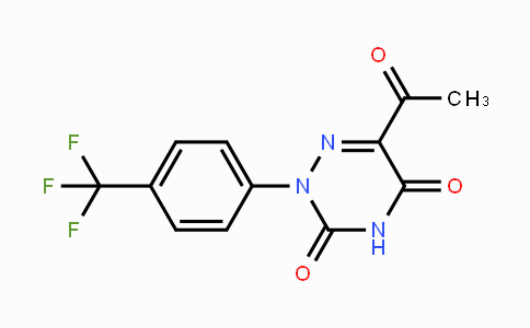 CAS No. 478042-74-9, 6-Acetyl-2-[4-(trifluoromethyl)phenyl]-1,2,4-triazine-3,5(2H,4H)-dione