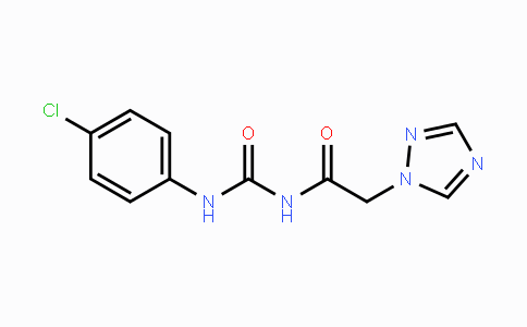CAS No. 339278-23-8, N-(4-Chlorophenyl)-N'-[2-(1H-1,2,4-triazol-1-yl)acetyl]urea