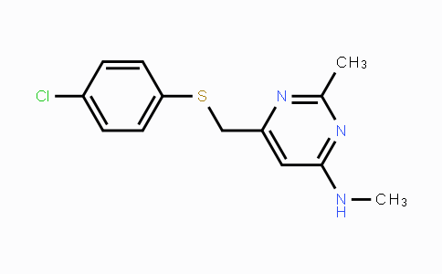 CAS No. 339278-68-1, N-(6-{[(4-Chlorophenyl)sulfanyl]methyl}-2-methyl-4-pyrimidinyl)-N-methylamine