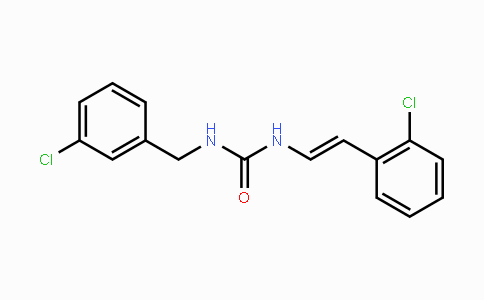 CAS No. 400082-44-2, N-(3-Chlorobenzyl)-N'-(2-chlorostyryl)urea